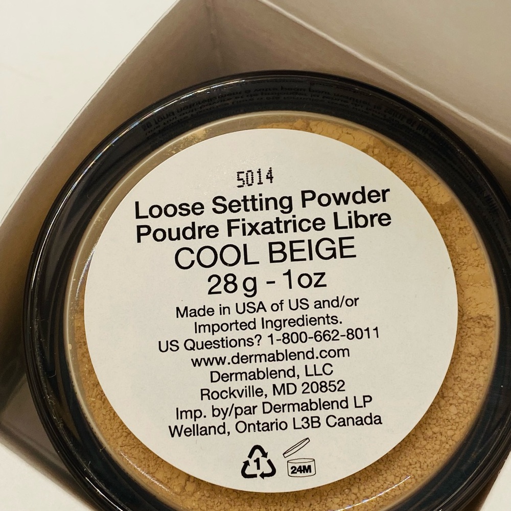 NWT Dermablend Professional Loose Setting Powder in Cool Beige 1 oz (full size) - Picture 9 of 10